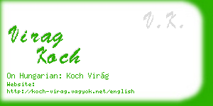 virag koch business card
